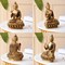 Buddha Statue 8 Inch Brass Buddha Idol Sculpture for Home Living Room Zen Decor - Perfect Gift for Spiritual Meditation Shrine